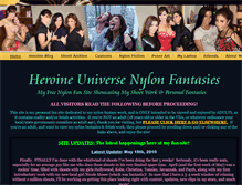 Tablet Screenshot of heroineuniverse.com